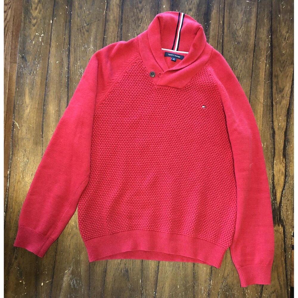 Tommy Hilfiger Pullover Red Sweater Size L